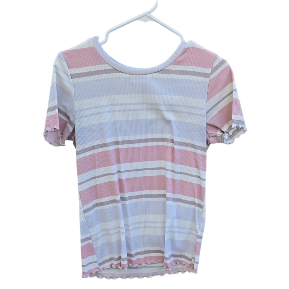 LuLaRoe Women's Kelly Crewneck Short Sleeve Top - Medium